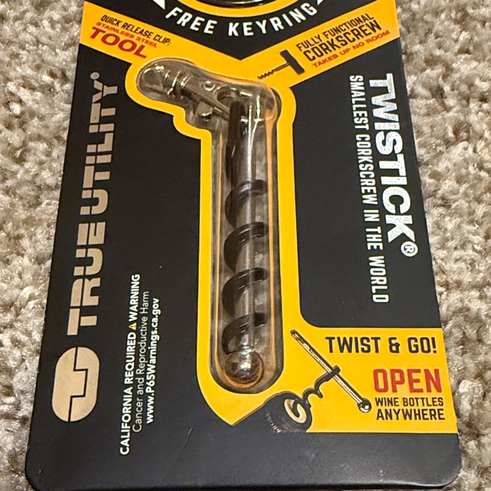 Silver Keyring Corkscrew - Picture 4 of 11